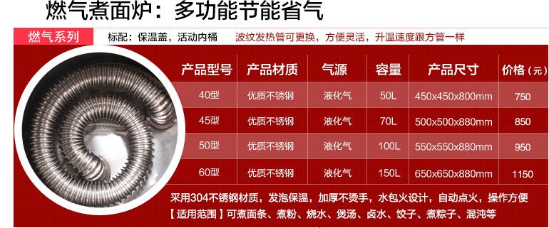 燃氣節能煮麵爐、多功能煮麵爐