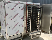 陝西蜜桃视频黄色网設備廠家告訴你隧道式大型推車蒸櫃的特點