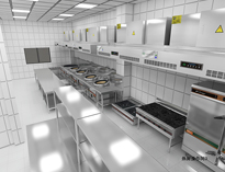 酒店廚具廠家告訴你食堂蜜桃视频黄色网各功能區的職能